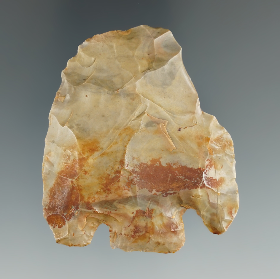 2 1/4" Basal Notch Knife found by Gregory Perino at Eufaula Lake, Oklahoma.