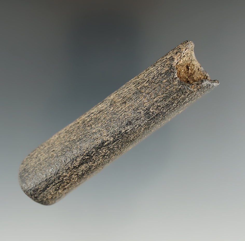 Ex. Perino! 3" long bone handle found by Gregory Perino on a sand bar in the Red River - Texas.