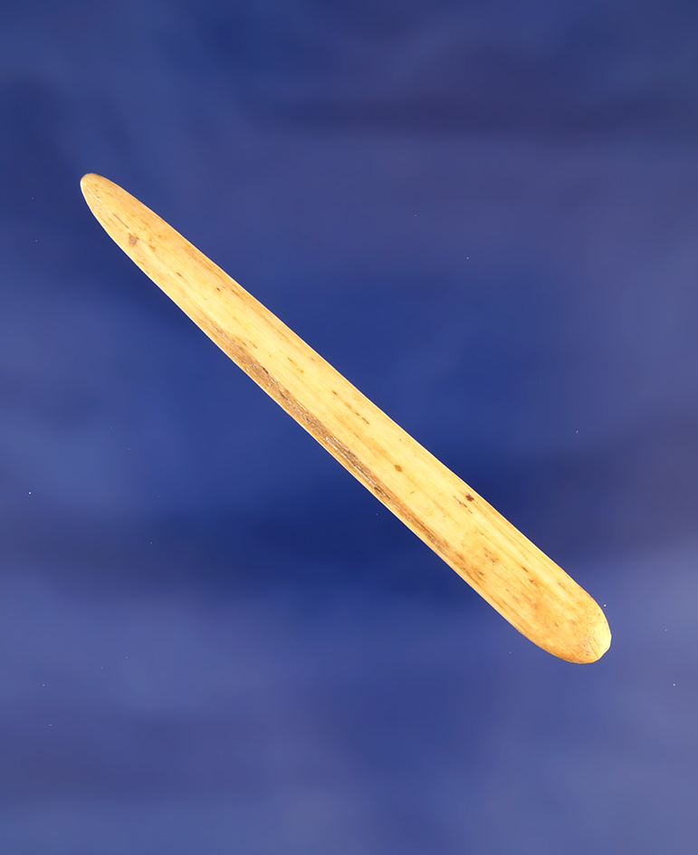 2 7/8" polished bone projectile point found in Walworth County South Dakota.