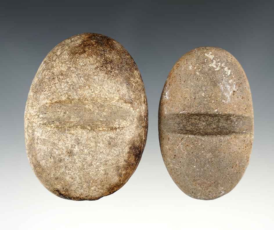 Pair of New Mexico Stone Arrow Shaft Smoothers.