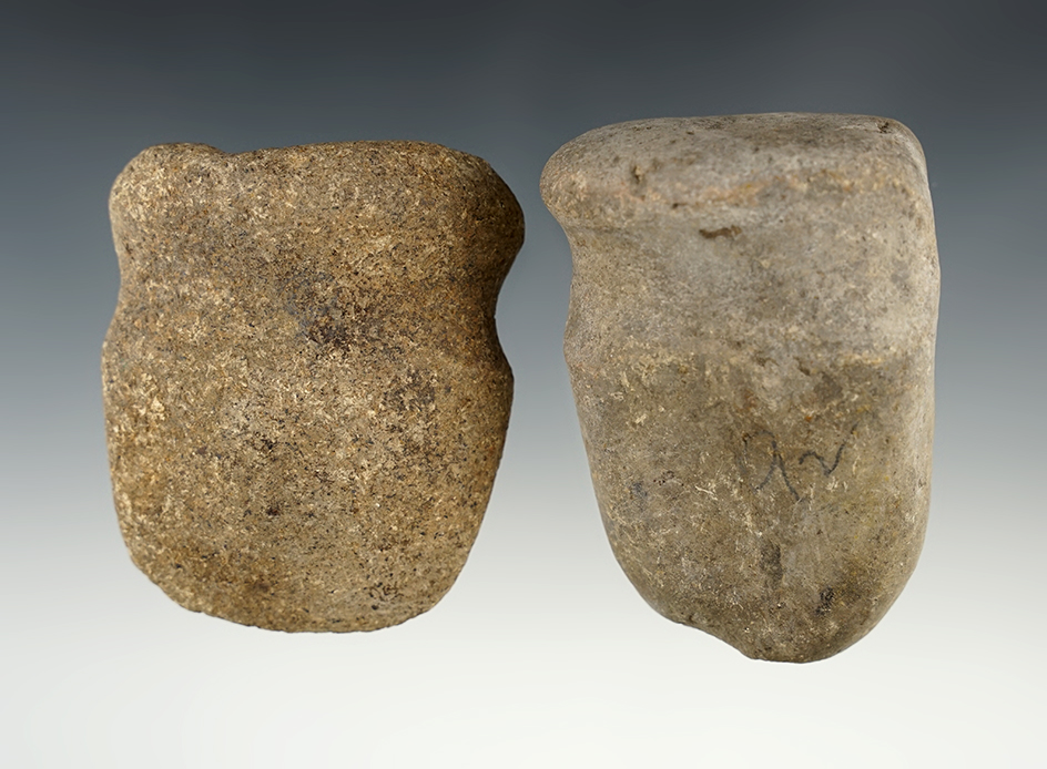 Pair of Hardstone artifacts from Indiana. Ex. Parks collection.