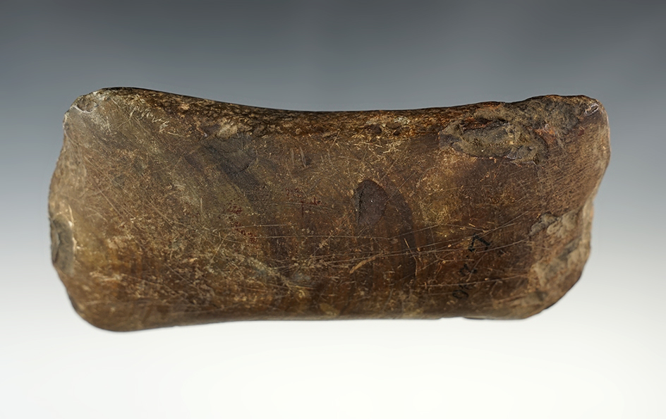 5 1/4" undrilled Double-Bit Axe Bannerstone - Ohio.