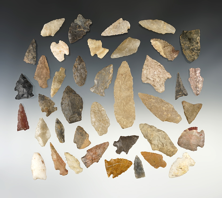 Set of 39 artifacts - Massachusetts and Vermont.