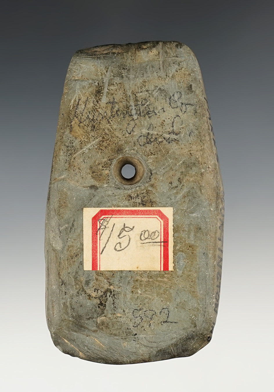 4" Trapezoidal Pendant - Huntington Co., Indiana. Ex. Parks.