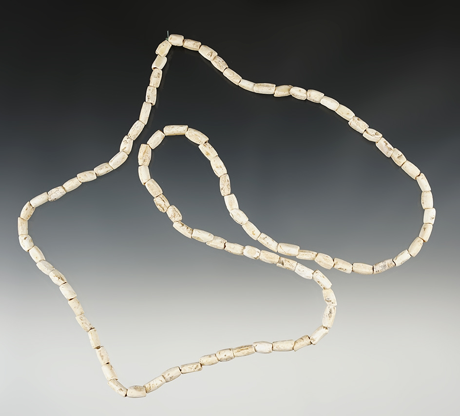 Nice 29" Strand of Shell Beads found in Tennessee.