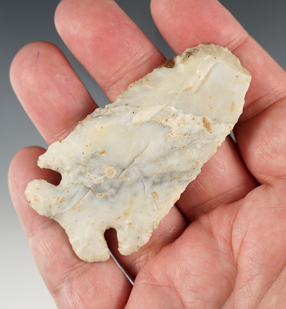 Outstanding 2 7/8"Thebes Hafted Scraper - Ohio.