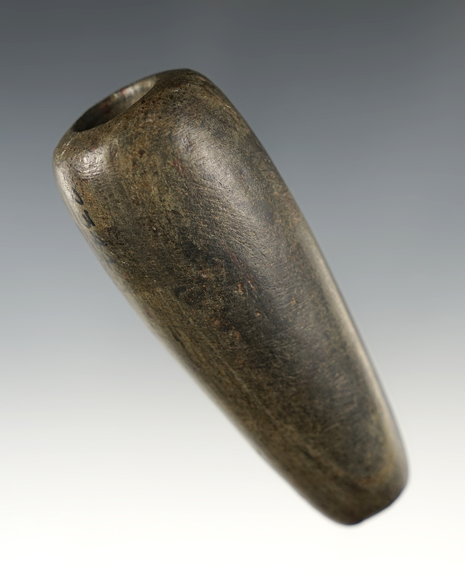 3 5/16" long Unfinished Tube Pipe/Bannerstone. Ohio.