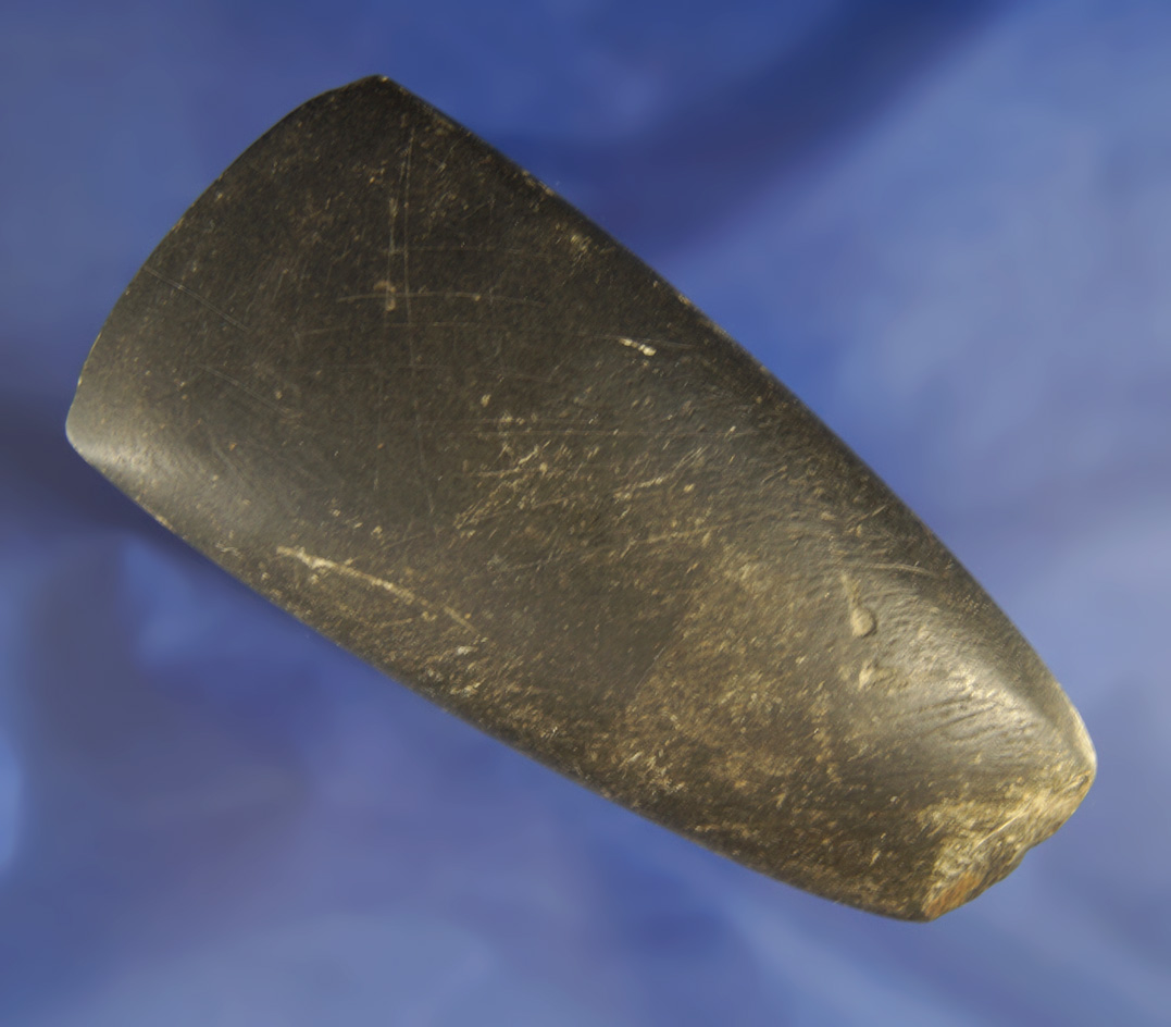 4 1/8" highly polished Celt found in Ottawa Co.,  Ohio by Gary Johannsen in excellent condition.