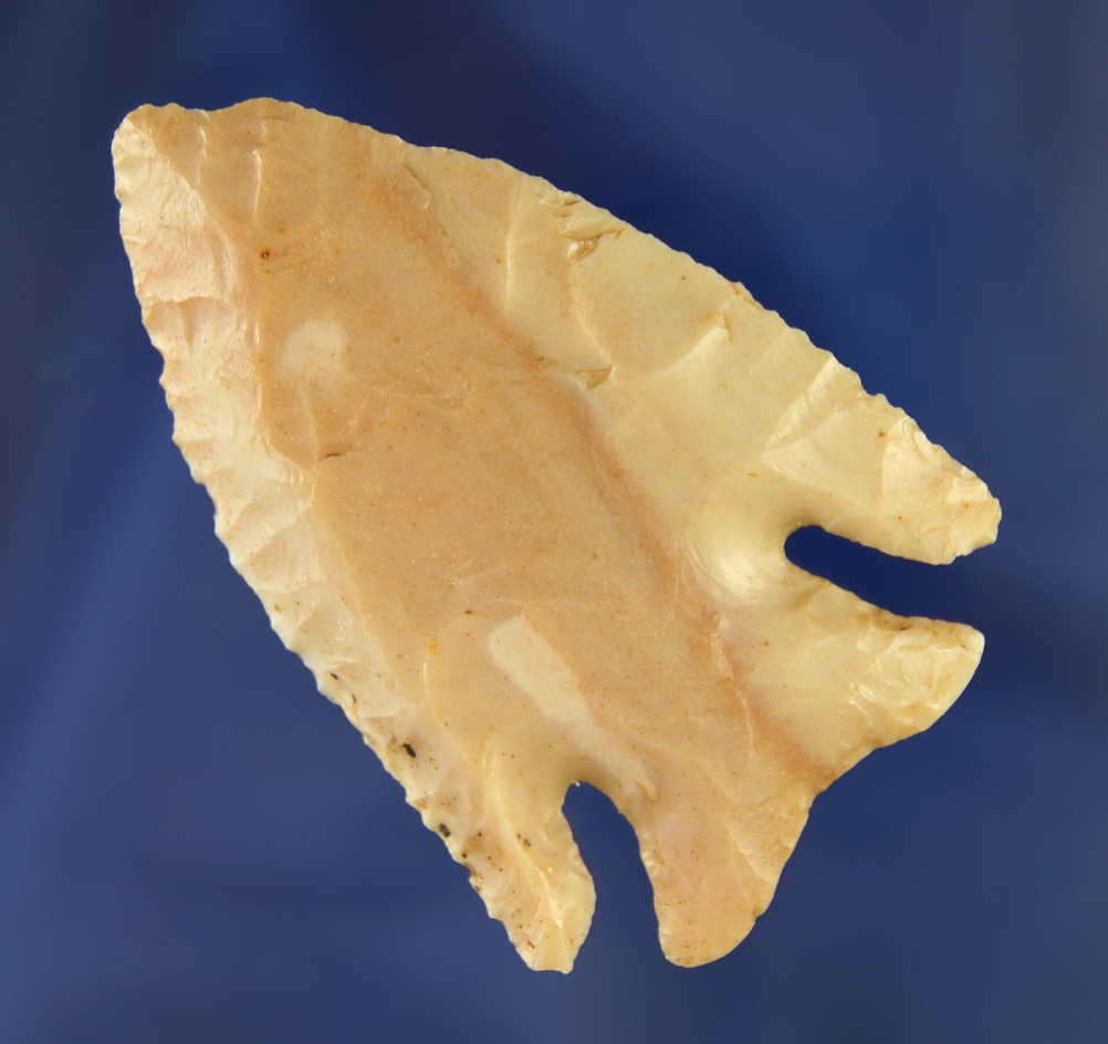 Beautiful style on this 2 9/16" Lost Lake made from attractive Kaolin Flint found in Illinois.