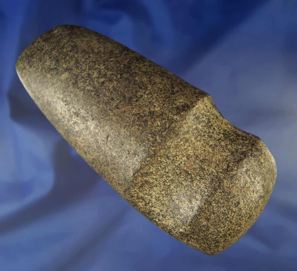 6 1/2" 3/4 Grooved Axe with high polish. Upper Sandusky, Ohio. Ex. Payne and Dickinson