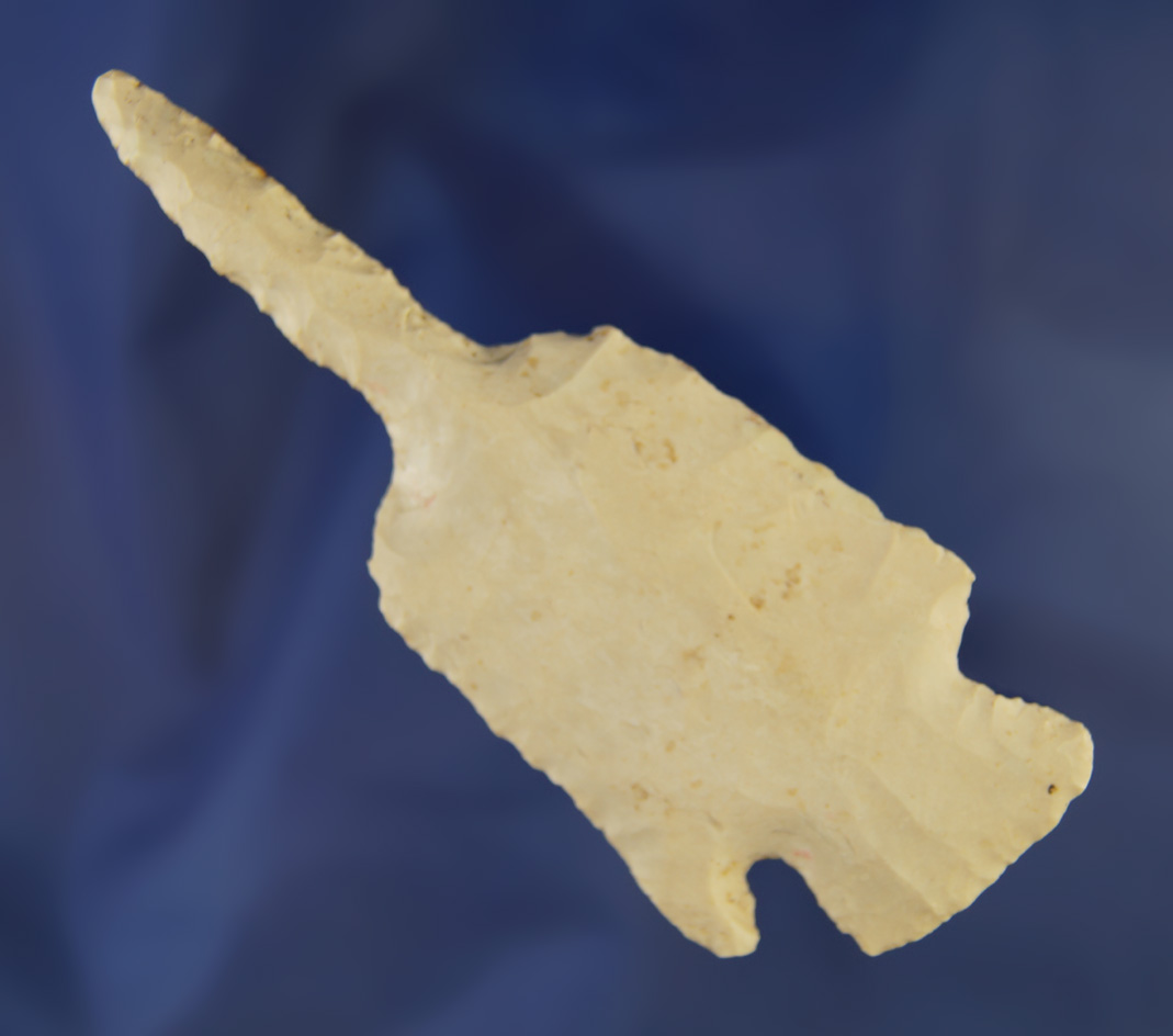 4 3/8" large Drill found in 1982 in Benton Co.,  Missouri. Comes with a Jackson COA.