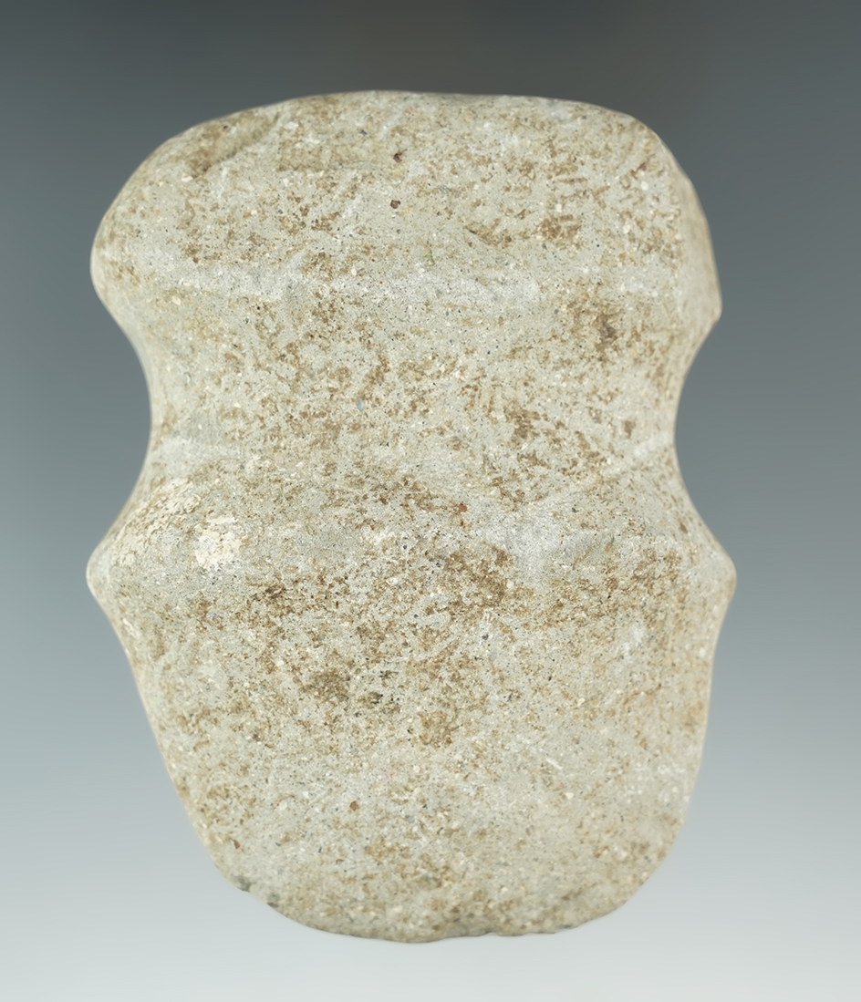 3 5/8" Full Grooved Axe that was anciently salvaged from a larger broken Axe - Ross Co., Ohio.