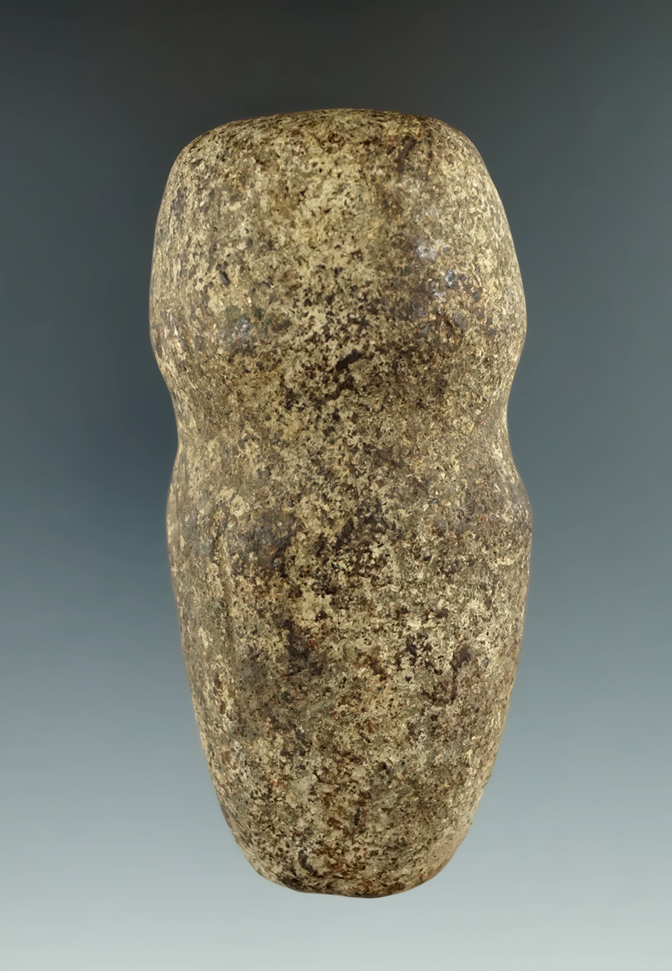 4" long 3/4 grooved Hammerstone found in Ohio.