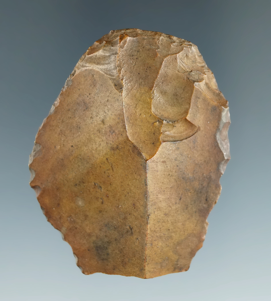 Rare! 1 7/8" Acheuleo-Levalloisian Flake Knife - Mid-Paleolithic 85,000-55,000 BC. Egypt.