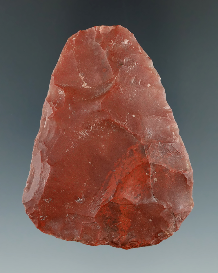 Beautiful material on this large 2 1/2" agate scraper found in Utah.