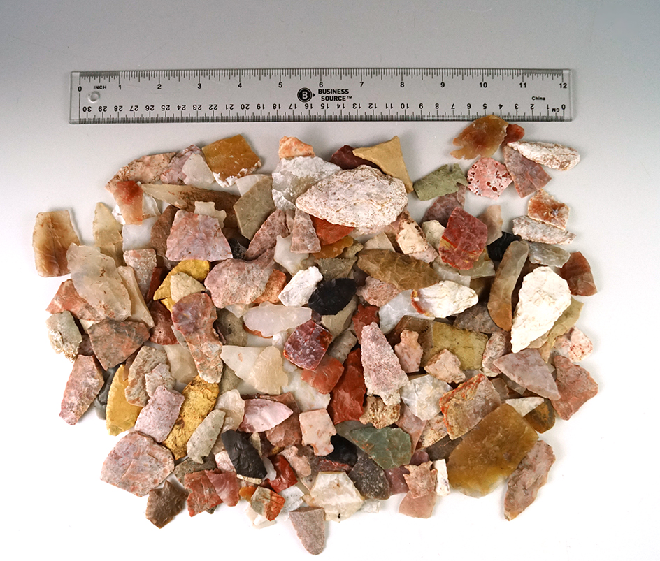 Large group of damage points and knives made from beautiful materials all found in Utah.