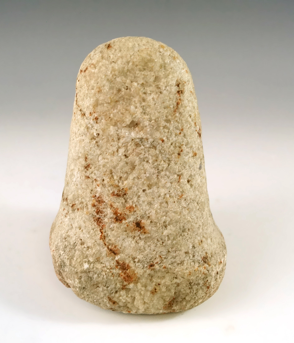 4 3/16" Bell Pestle made from quartz in very nice condition found in Ohio.