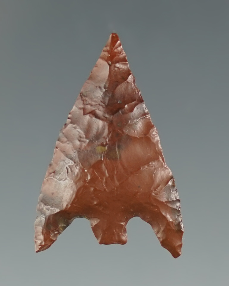 15/16" Gunther that is nicely made off of a flake. Ex. Charles Shewey Collection.