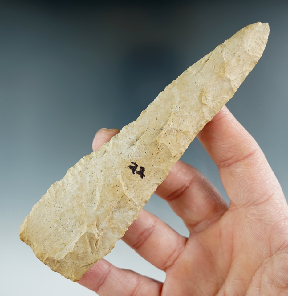 5 1/8" Stanfield knife made from Fort Payne chert found in Limestone County Alabama.