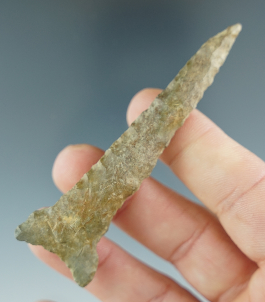 3 1/8" nicely patinated drill found in Athens County Ohio.