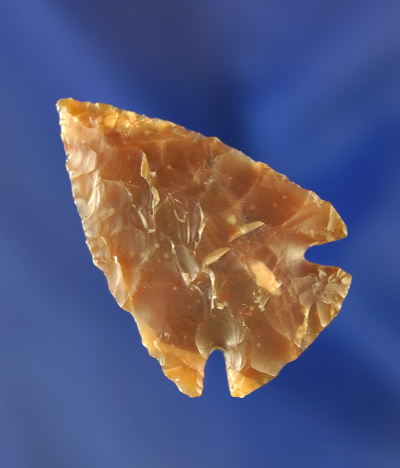 1 1/2" Pelican Lake made from high-quality translucent Flint. Wyoming.