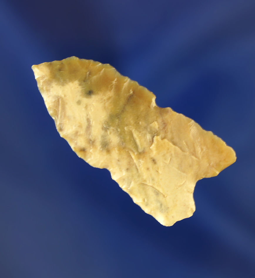 Very thin 1 9/16" Mallory point. Wyoming.