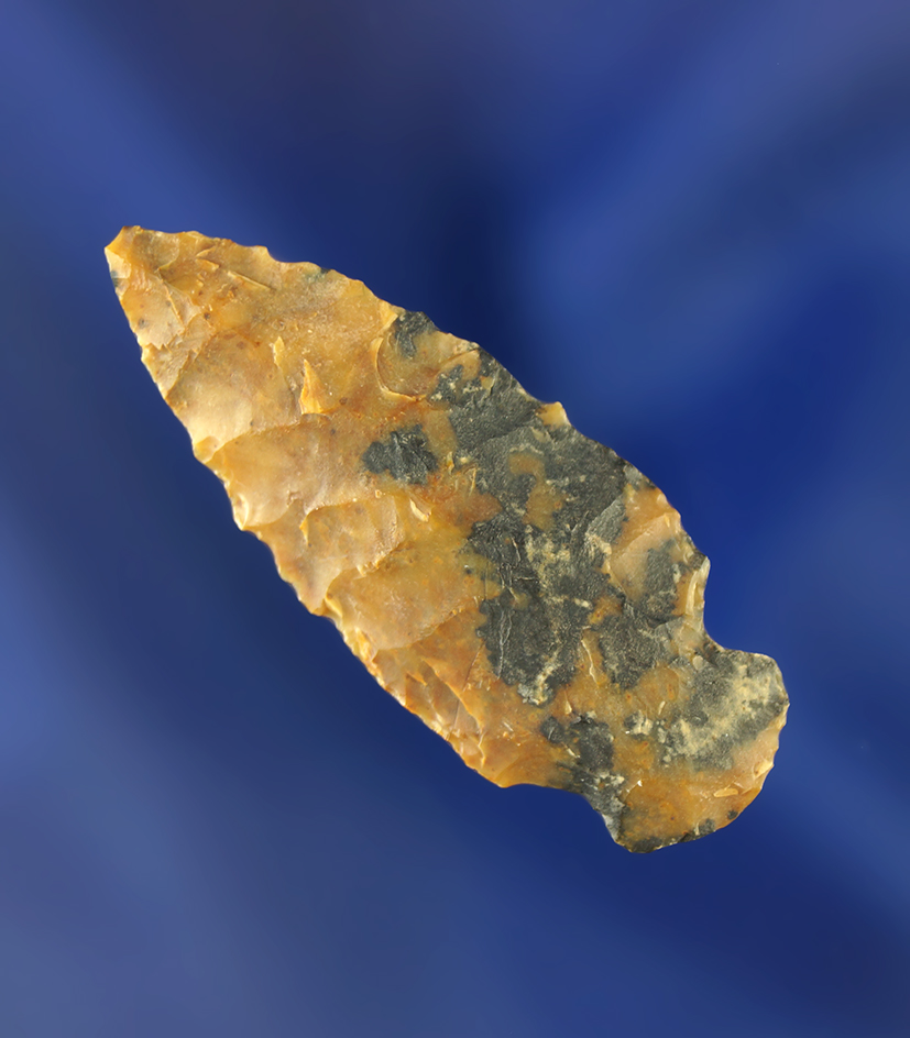 1 1/2" Mount Albion points made from beautiful multicolored material. Wyoming.