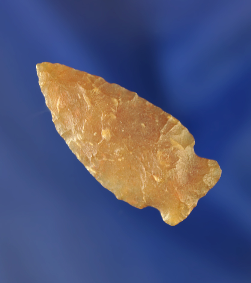 1 3/8" Besant made from nicely translucent agate. Wyoming.