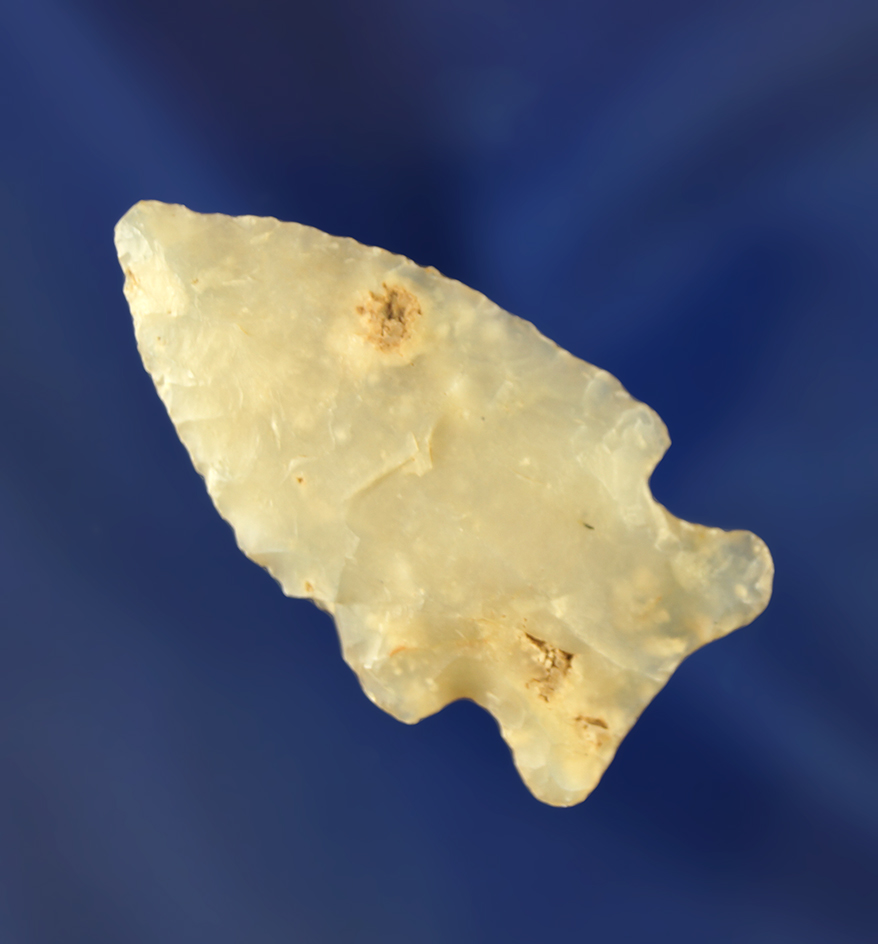 1 9/16" highly translucent chalcedony Besant. Wyoming.