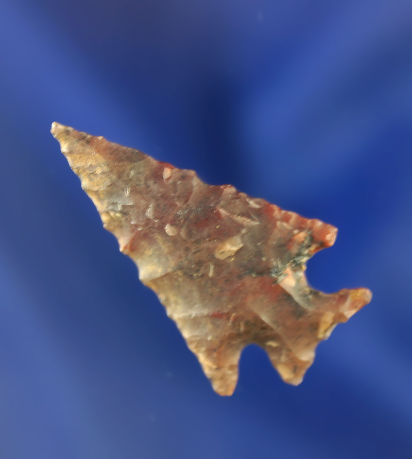 1 1/4" Pelican Lake made from multicolored semi translucent agate. Wyoming.