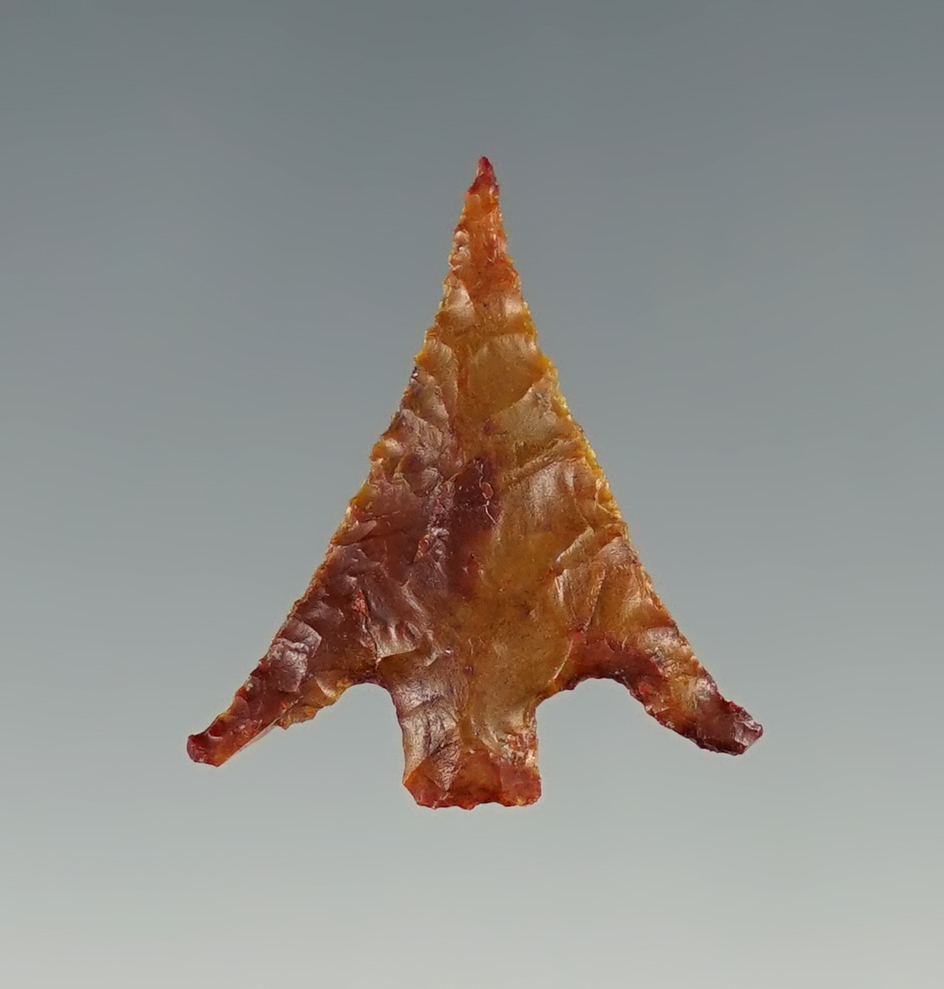 1" Columbia Plateau found near the Dalles, Oregon. Excellent flaking.