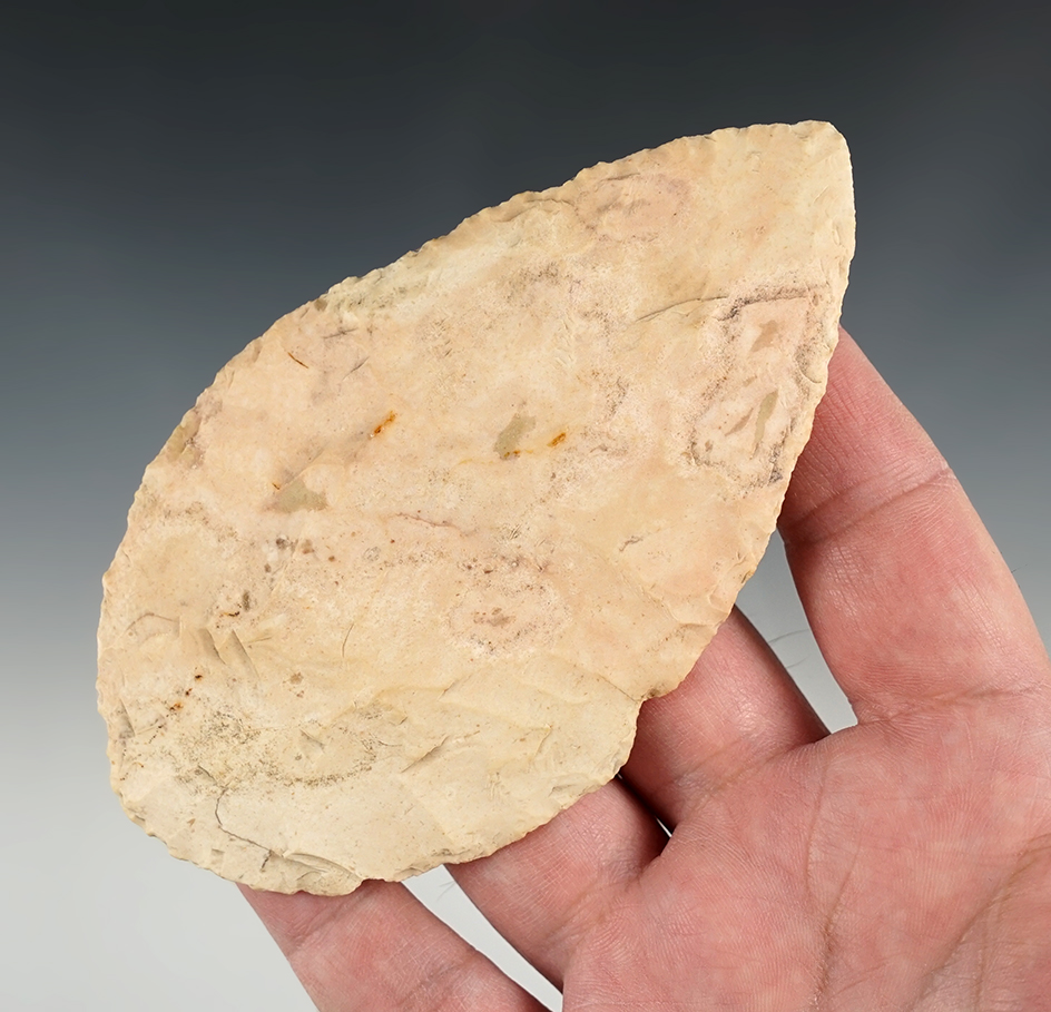 Nicely styled 4 3/4" Leaf-Shaped Blade found in Adams Co., Indiana.