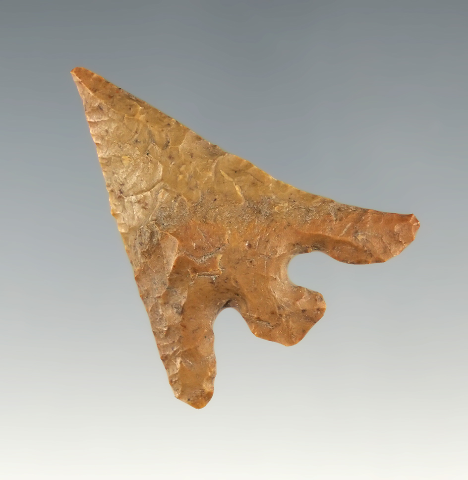 Nice long shoulders on this 1 9/16" Columbia Plateau from "the bead patch", Wasco Co., Oregon.