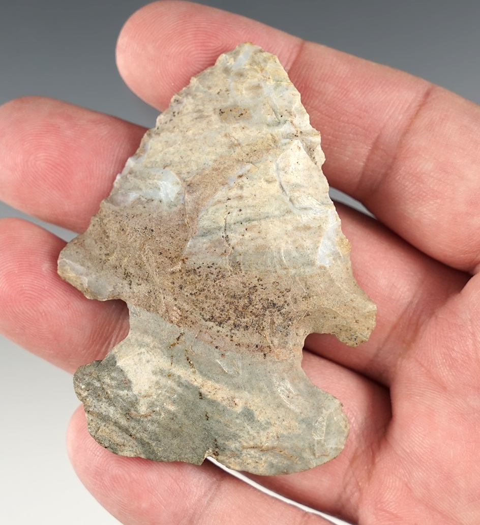 2 5/8" x 2" Wide beautiful Indiana Green Archaic Bevel. Great color. Fort Recovery area.