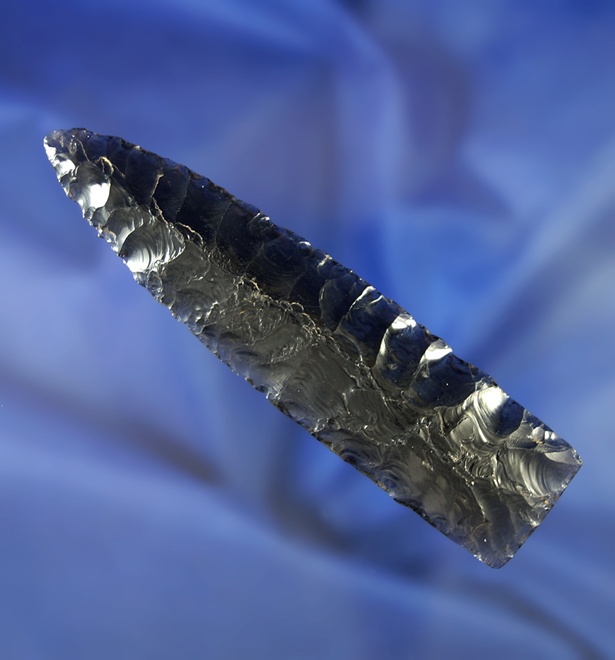 Rare with Exceptional flaking! museum grade 3 3/4" Paleo  Eden - Stermer and Jackson COAs.