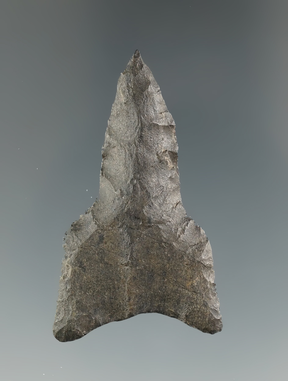 1 5/8" Dalton made from Pitken chert, found in Pope Co., Arkansas.  Partain COA.