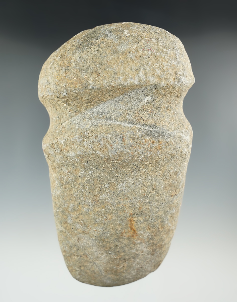 5 3/8" full grooved stone Axe found in Indiana.