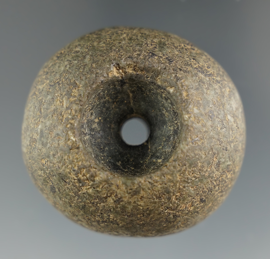 1 9/16" stone pipe bowl found in New York.