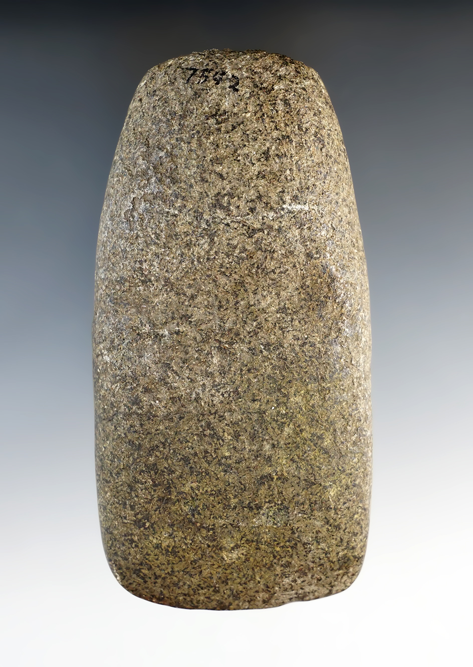 Unique 4 5/16" Grooved Celt found in Adams Co., Illinois.