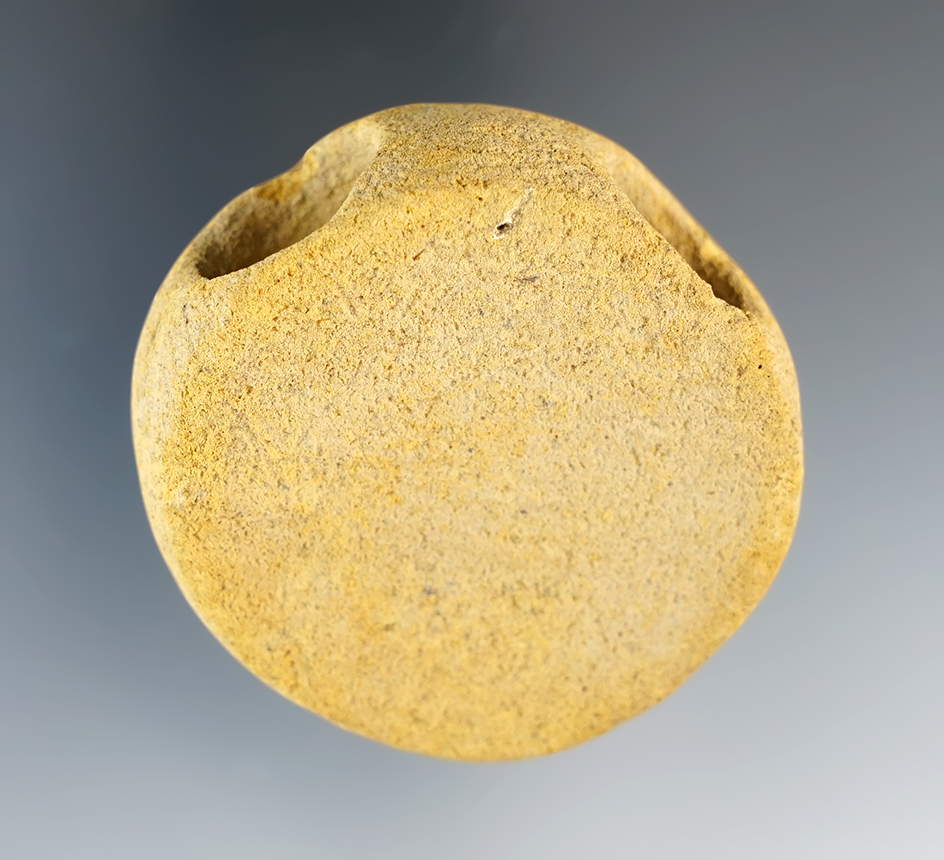 Heavily weathered 1 7/8" Sandstone Pipe found in Ohio.