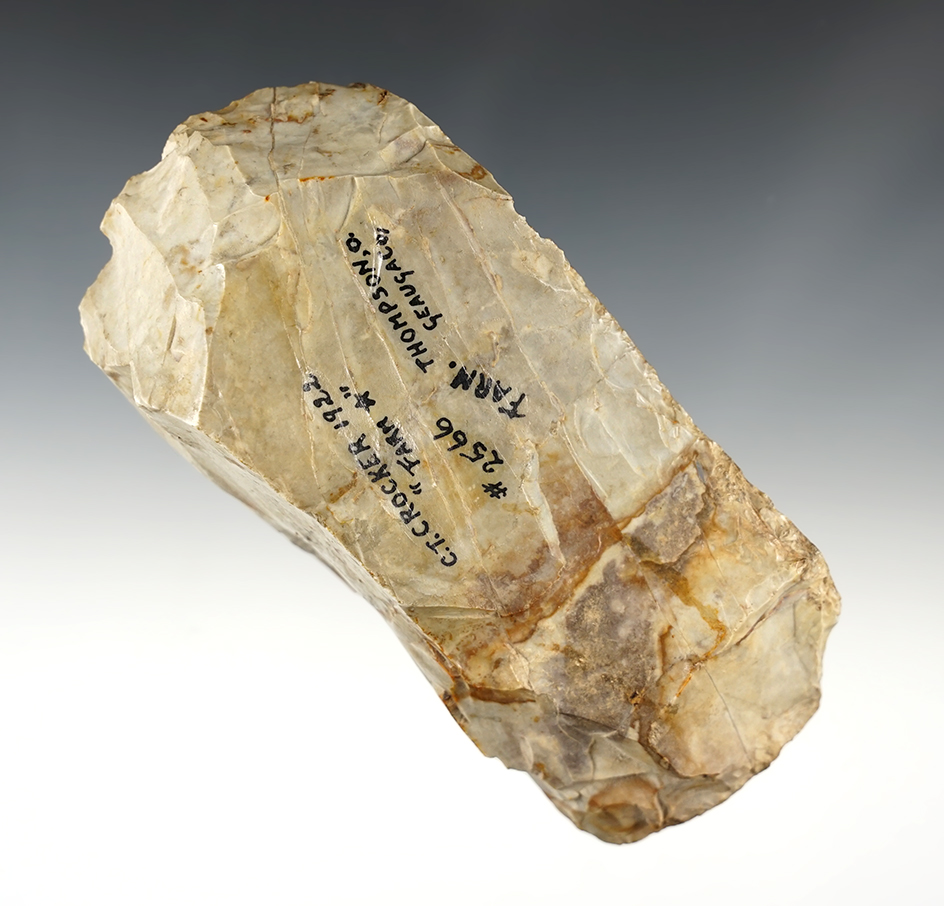 5" Long worked section of Flintfound on the C.T. Crocker Farm in Thompson, Geauga Co., Ohio.