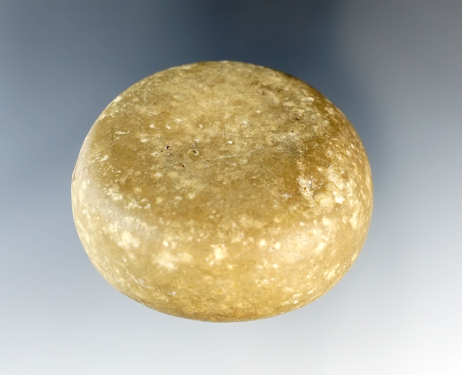 2 1/8" Wide Hardstone Discoidal, Ohio.