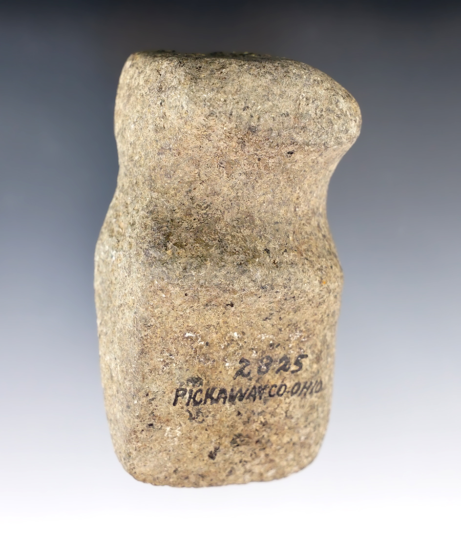 3 5/8" Long 3/4 Grooved Axe found in Pickaway Co., Ohio.