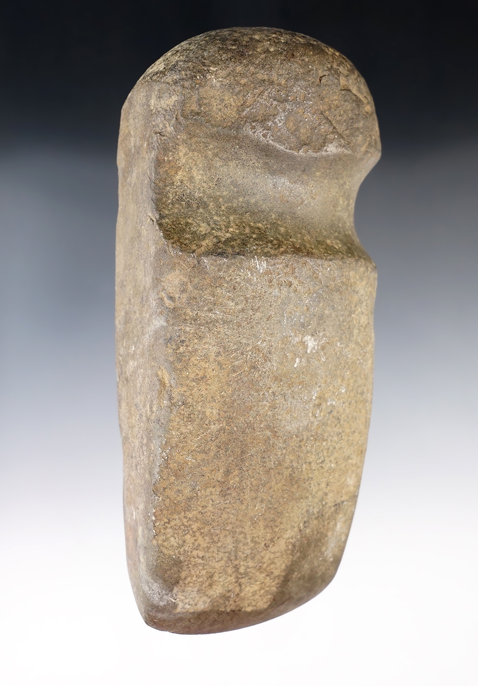 6 1/4" Long 3/4 Grooved Axe found in Scott Co., Illinois.