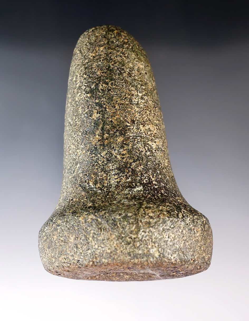 Well styled 5" Bell Pestle with a nice nutting divot, Ohio.