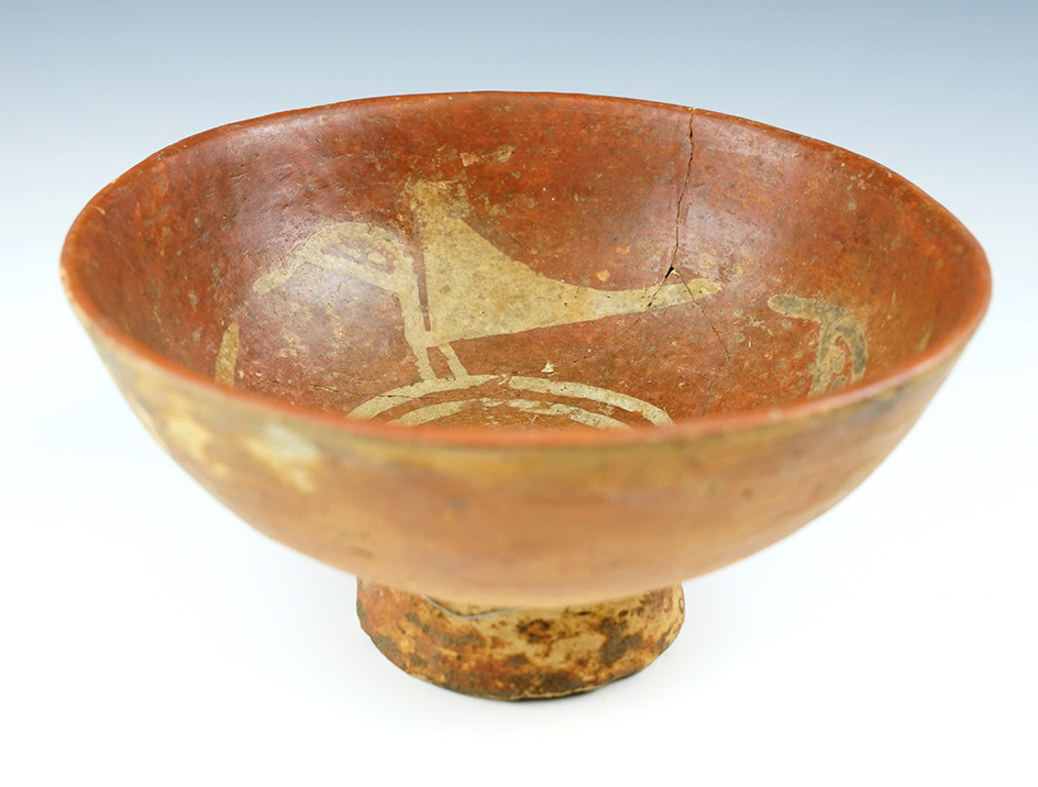 7 3/8" x 3 3/8"  Narino pottery bowl  Andes Mountain.