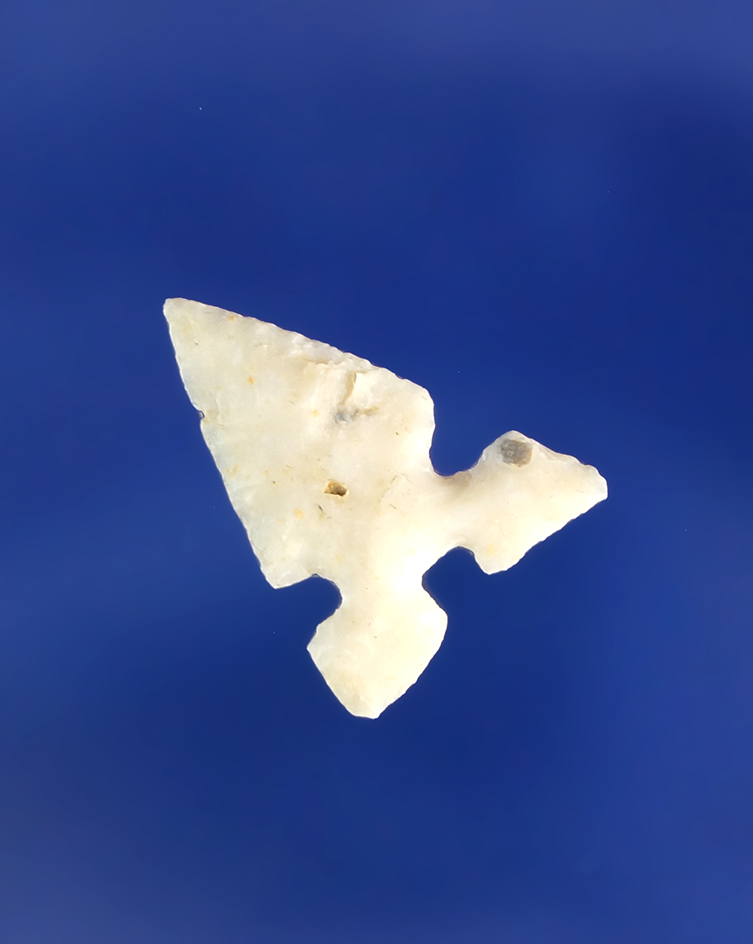 Excellent style on this 11/16" Toyah point found in Texas.