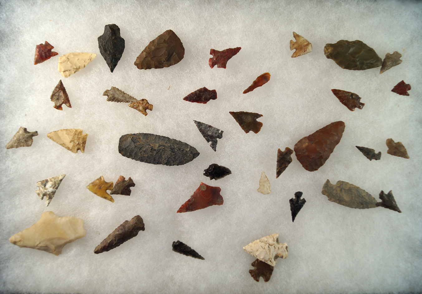 Large group of assorted Flint artifacts found near Clarkston Washington in the 1950s.