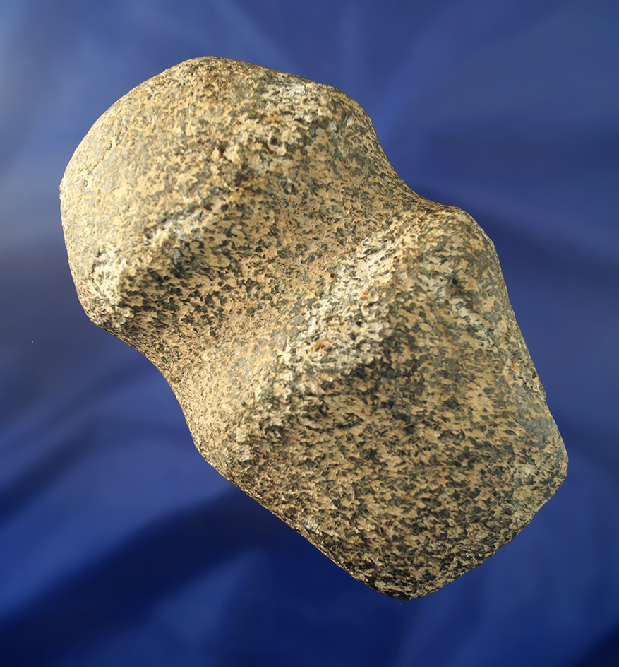 Excellent style and patina on this 5 1/4" full grooved Axe with a nice bit found in central Illinois