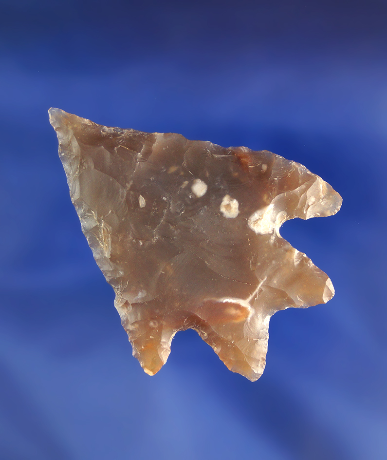 2" Marshall point made from high quality semi translucent root beer Flint found in Texas.